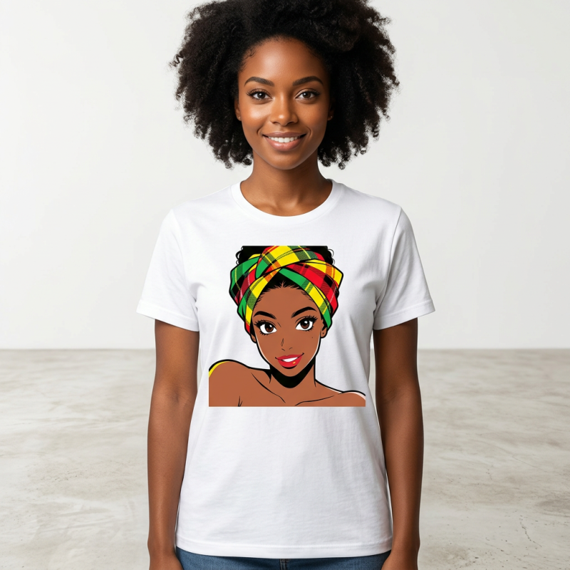 T-shirt Maré Tèt madras